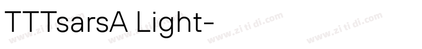 TTTsarsA Light字体转换